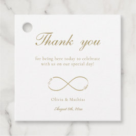 Etiquetas Para Recuerdos Infinity Love Monograma White Gracias Boda