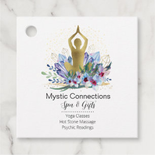 Etiquetas Para Recuerdos Instructor de yoga Energy Healer Crystals Reiki Sp