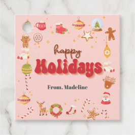 Etiquetas Para Recuerdos Invitación a fiesta de navidades pequeños