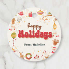 Etiquetas Para Recuerdos Invitación a fiesta de navidades pequeños