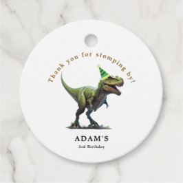 Etiquetas Para Recuerdos Invitación de cumpleaños de dinosaurio, Cumpleaños