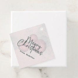 Etiquetas Para Recuerdos Invitación de fiesta de Navidades de acuarela de c