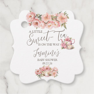 Etiquetas Para Recuerdos Invitación de té para niñas para baby shower