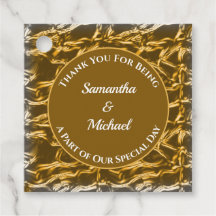 Invitado Gracias Plata Dorada Boda Metalizado arru