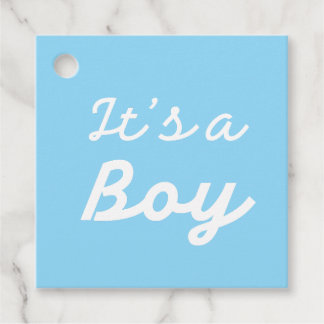 Etiquetas Para Recuerdos ׳It’s a Boy׳ Classic Pink Baby Shower