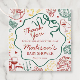Etiquetas Para Recuerdos Italian Pasta Special Delivery Baby Shower