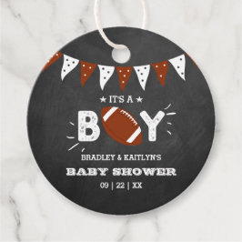 Etiquetas Para Recuerdos It's a Boy! Baby Shower con temas de fútbol