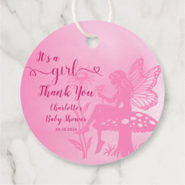 Etiquetas Para Recuerdos It's a Girl! Fairy Mushroom and Flower Baby Shower