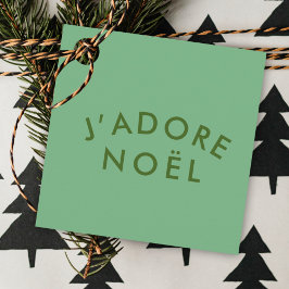 Etiquetas Para Recuerdos J'adore Noel | Nochebuena Minimalista moderna de a