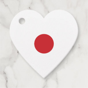 Etiquetas Para Recuerdos Japón Corazón de la bandera japonesa