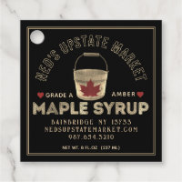Jarabe de arce Nutrición Leaf Rojo Sap Cubo Corazó