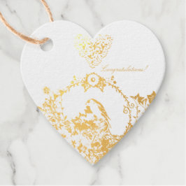 Etiquetas Para Recuerdos Jardín de primavera de Goldfinch Crema de boda hor
