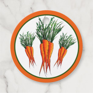 Etiquetas Para Recuerdos Jardín de verduras de Naranja de zanjas