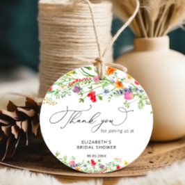 Etiquetas Para Recuerdos Jardín floral de flores silvestres coloridas para 