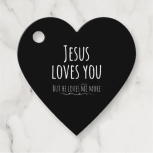 Etiquetas Para Recuerdos Jesús te ama pero me ama más Divertido Religioso