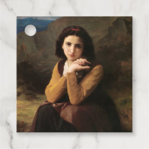 Etiquetas Para Recuerdos Joven muchacha de Bouguereau