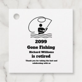 Etiquetas Para Recuerdos Jubilación de pescador permanente jubilado