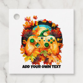 Etiquetas Para Recuerdos Juego de Halloween, controlador de calabaza, caída