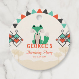 Etiquetas Para Recuerdos Juguetes formas geométricas tribales cumpleaños de