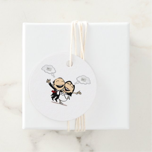 Etiquetas Para Recuerdos Just married (In situ)