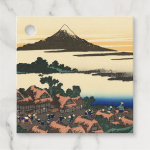 Etiquetas Para Recuerdos Katsushika Hokusai Dawn en la provincia de Kai