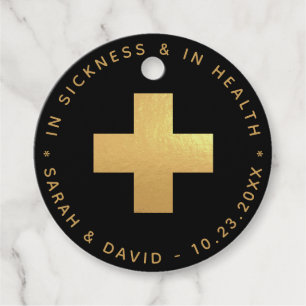 Etiquetas Para Recuerdos Kit de Hangover Black Faux Gold En Enfermedad Y Sa