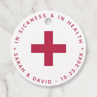 Etiquetas Para Recuerdos Kit de resaca En la enfermedad y en la salud Magen