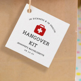 Etiquetas Para Recuerdos Kit de resaca para despedida de soltera