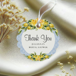 Etiquetas Para Recuerdos La Dolce Vita - Ducha de novia limón mediterráneo