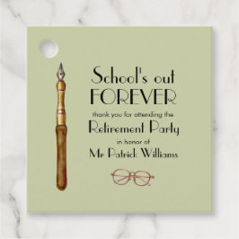 Etiquetas Para Recuerdos La escuela se retira para siempre como profesor vi