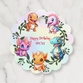 Etiquetas Para Recuerdos La jungla de los dinosaurios de la escuela niño de