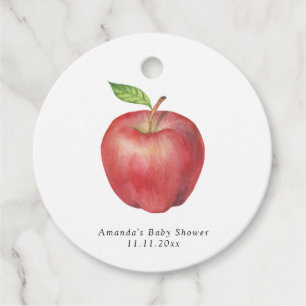 Etiquetas Para Recuerdos La manzana de nuestro ojo, la ducha de bebé. Graci