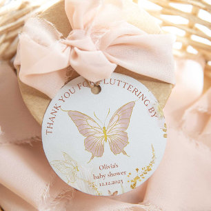 Etiquetas Para Recuerdos La mariposa de oro de Boho gracias por pasarse de 