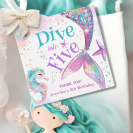 Etiquetas Para Recuerdos La sirena 5 cumpleaños se hunde en cinco