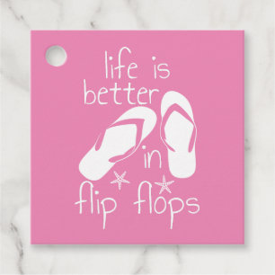 Etiquetas Para Recuerdos La Vida Es Mejor En Flip Flops