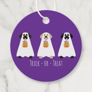 Etiquetas Para Recuerdos Labradores Retriever Perros Fantasmas en Truco o R