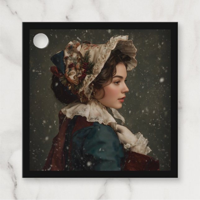 Etiquetas Para Recuerdos Lady in Winter (Anverso)