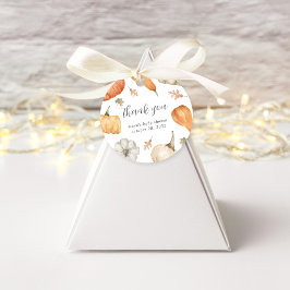 Etiquetas Para Recuerdos Las calabazas rusas caen en Baby Shower Gracias