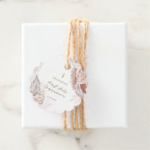 Las flores del boho de la primera comunión favorec