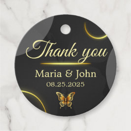 Etiquetas Para Recuerdos Las mariposas doradas negras favorecen las etiquet