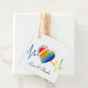 Etiquetas Para Recuerdos Latido del Arcoiris Resumen artístico del orgull
