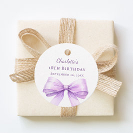 Etiquetas Para Recuerdos Lavender bow DIY write by hand birthday