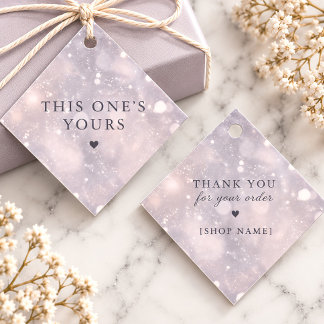 Etiquetas Para Recuerdos Lavender Snowfall Diamond Gracias Negocio