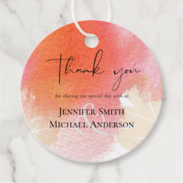 Etiquetas Para Recuerdos LeahG Boda de presupuesto Naranja rojo hojas de ac