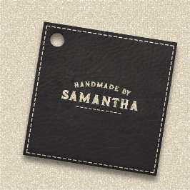 Etiquetas Para Recuerdos Leatherworker Craftsman Black