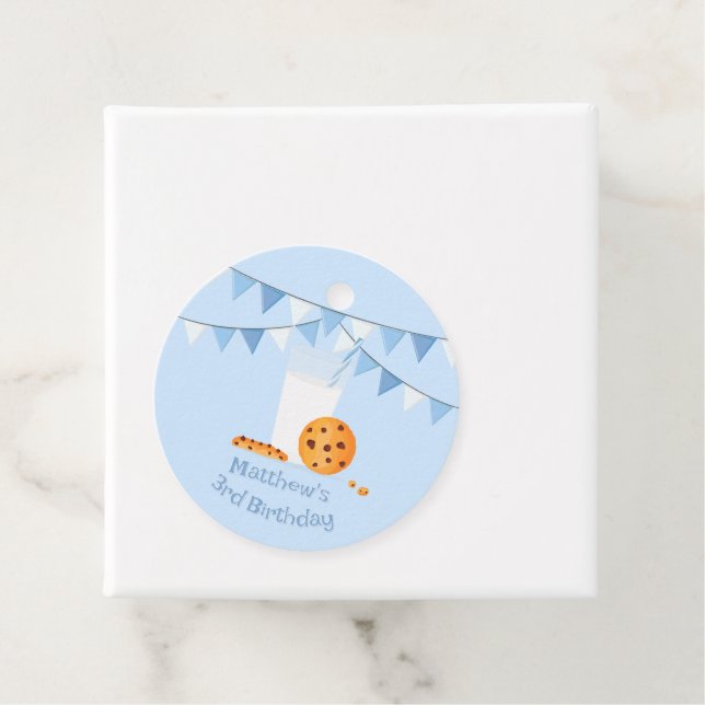 Etiquetas Para Recuerdos Leche y cookies (In situ)