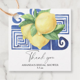 Etiquetas Para Recuerdos Lemon Citrus - Agradecimiento de Boda