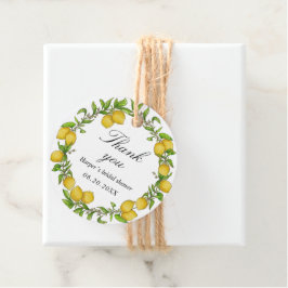 Etiquetas Para Recuerdos Lemones de color agua fondo verde gracias regalo