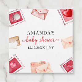 Etiquetas Para Recuerdos Letra Stamp SValentine Baby Shower