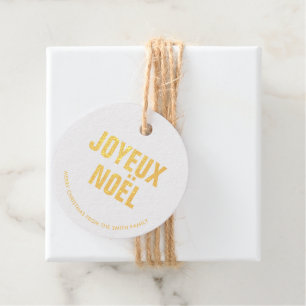 Etiquetas Para Recuerdos Letras negrita "Joyeux Noel"